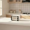 Dollhouse Microwave with Turntable Realistic Accessory Plastic for Collectors