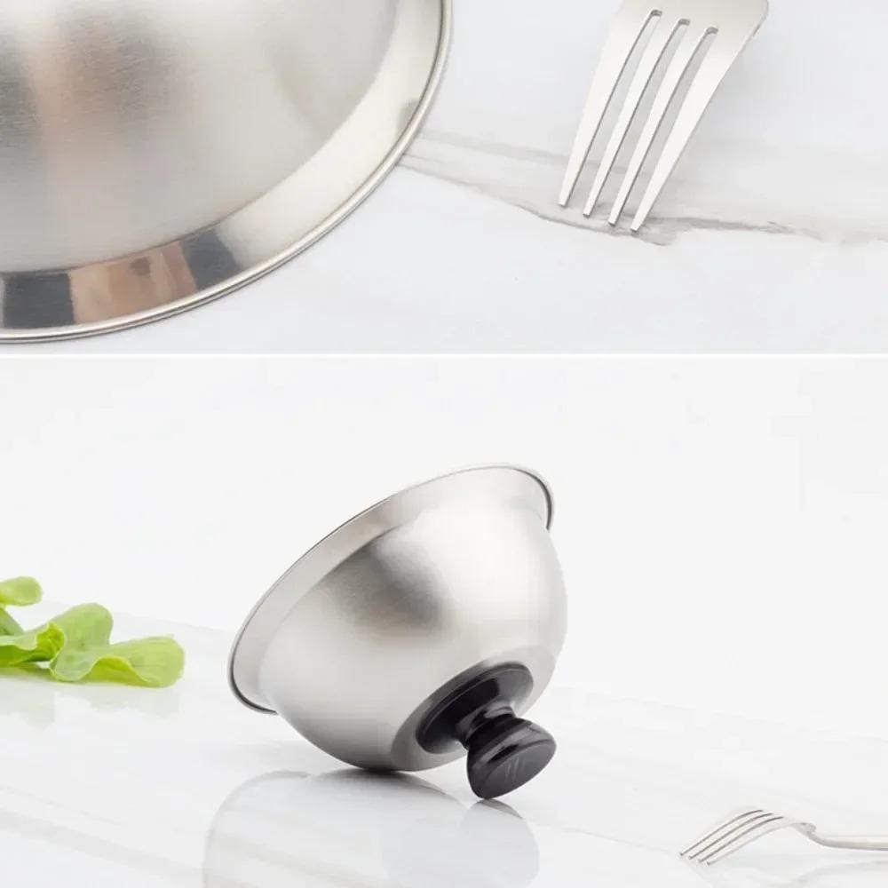Stainless Steel Round Pot Lid Cover for Cheese Melting Dome Frying Pan Barbecue Burgers Sandwiches Steak Cookware
