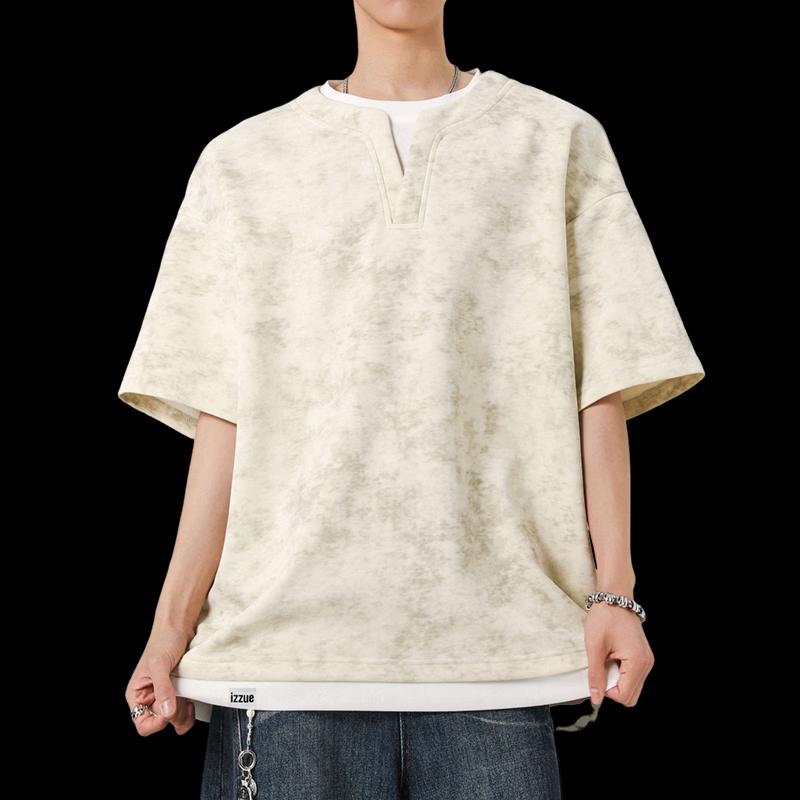 Izzue It Men's Loose Fit Tie-Dye Short-Sleeve T-Shirt