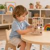 Montessori Wooden Busy Board with Light Switches and Sensory Toys Circuit Busy Board for Toddlers and Babies Over 1 Year Educational Activity Toy