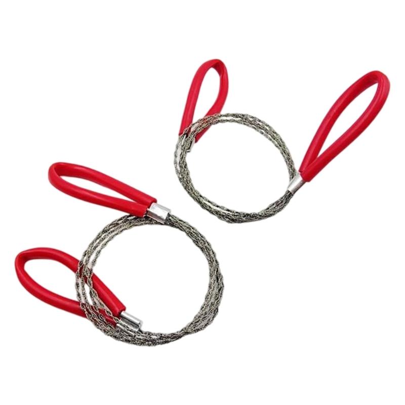 652F 2Pcs Steel Wire Handsaw For Woodworking Cutting Ergonomic Portable Gardening Construction Applications