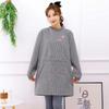 Long Sleeve Apron Women Plaid Simple Waterproof Oil-proof Breathable Household Aprons Wear-resistant Kitchen Cleaning Tools New