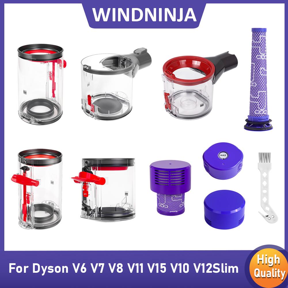 Replacement Accessories For Dyson V6 V7 V8 V11 V11 V11 V11Slim Vacuum Cleaner Dust Bucket And Filter Canister Bin HEPA Filter