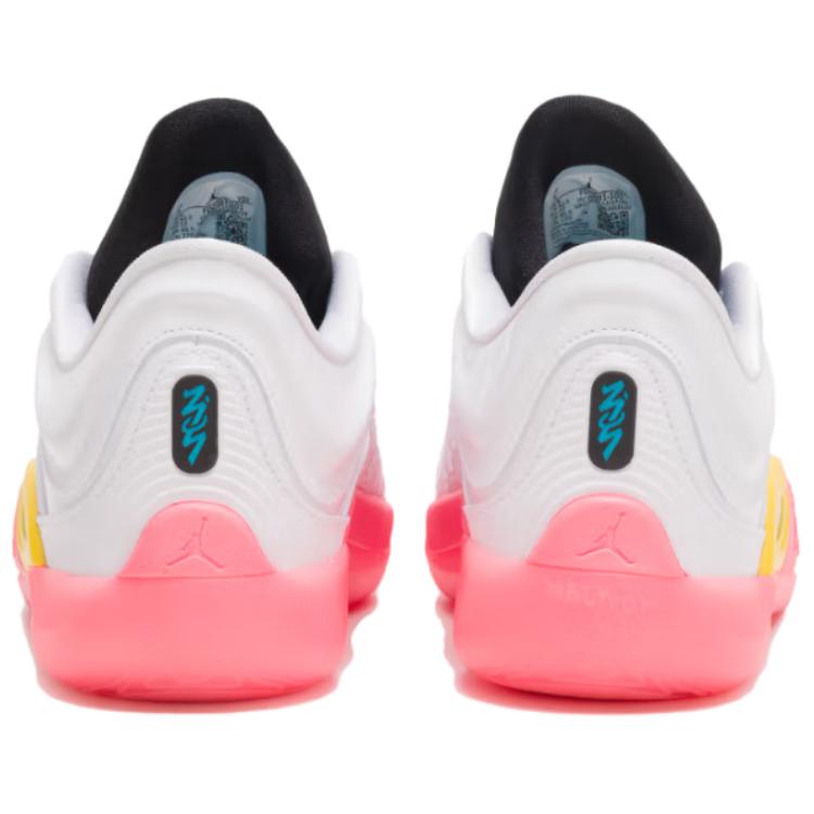 Jordan Zion 4 Cushioning Abrasion Resistant Breathable Low Top Basketball Shoes Men's Pink White Jordan FD0591-101