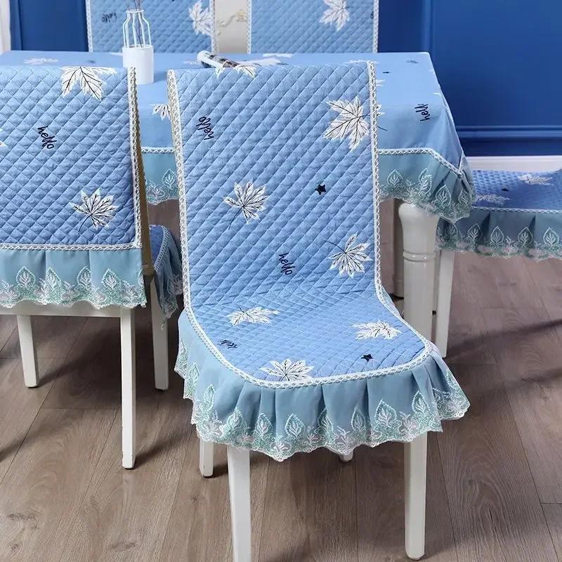 Δαντελένια πλάτη καρέκλας Γραφείο και κάλυμμα καρέκλας Αρχική Ορθογώνιο τραπεζομάντιλο Τέχνη Τραπεζομάντιλο Καρέκλα τραπεζαρίας Ενσωματωμένο μαξιλάρι