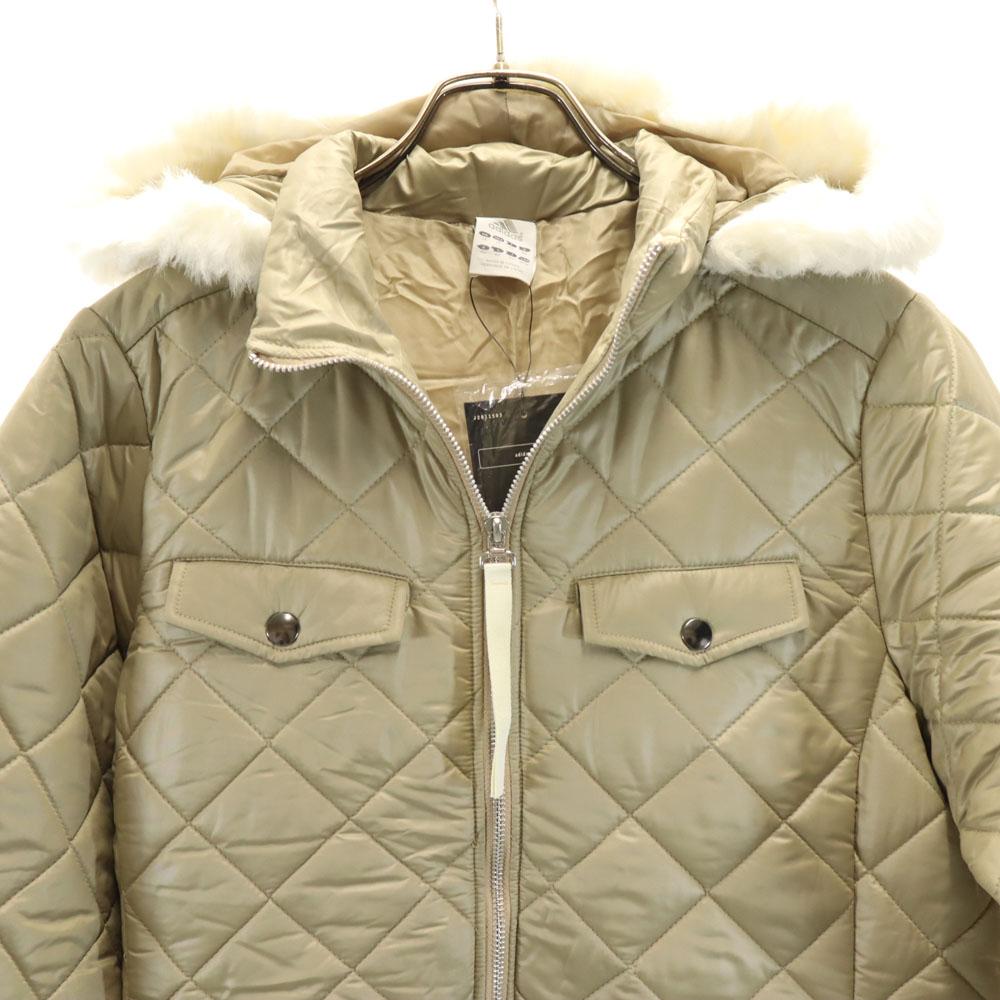 Unused Adidas Long Batting Coat OT Champagne Gold Quilting Women Used