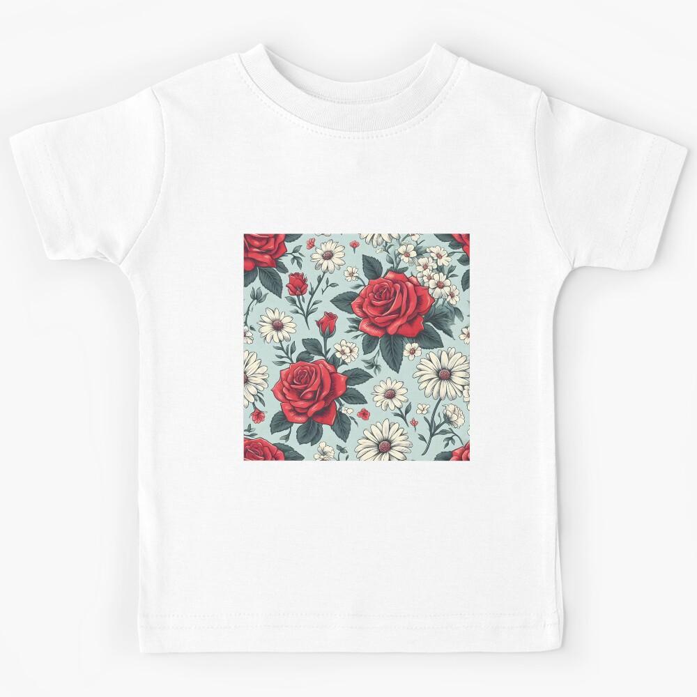 Roses and Daisies - Infuse Your Space with Floral Delight Kids T-Shirt 150