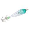 Fishing LED Lure Light Squid Shape Green Light Color Bait Underwater Lamp with Hook