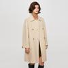 TaTu Women's Winter Lapel Wool Blend Mid-Length Coat