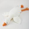 New big white goose throw pillow, long sleeping pillow, sleeping doll, children and girls gift, big goose plush toy