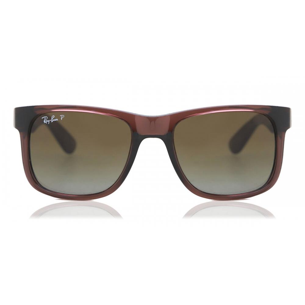 

Сонцезахисні окуляри Ray Ban Rb4165 Justin Polarized 6597t5 для чоловіків Transparent Dark Brown/51-16-145