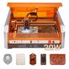 VEVOR Laser Engraver, 20W, Laser Engraving and Cutting Machine with Enclosure Camera, Laser Cutter, 400 x 400 mm Working Area, 30000 mm/min, for Wood