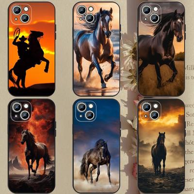 Etui na telefon z koniem do iPhone'a Samsung Galaxy Redmi Xiaomi Oppo OnePlus Note SA 7 8 9 10 11 12 13 14 20 21 22 23 53 54 Pro Max Plus Ultra TPU Miękkie