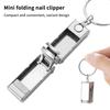 1 Stück Mini-Nagelknipser faltbar tragbar Reise Fingernagel Nagel Schere Schneider Edelstahl Maniküre Werkzeuge Knipser