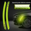 Luminous Reflective Car Wheel Arch & Bumper Stickers: Night Safety & Anti-Scratch Protection