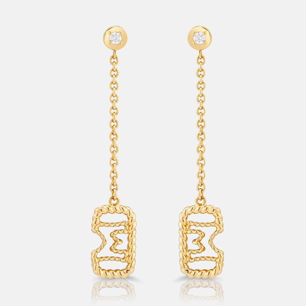 Cornice Gold Silver Earrings A201Se0011Ypa .