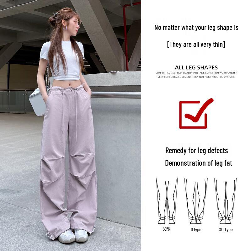 Baleno Women's Loose Wide-Leg Cargo Pants