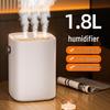 High Capacity Quiet Nano Mist Humidifier with Three Nozzles and Night Light