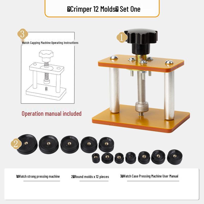Watch Case Press & Battery Replacement Tool Set