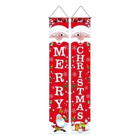 Christmas Porch Sign Bright Color Festival Supplies