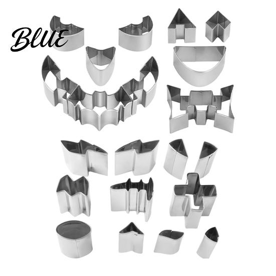 Schwarze Katze Ausstecher Halloween Kürbisschnitzset Edelstahl Set DIY Hexe Jack O Lantern Werkzeug zum Dekorieren Backen Geschenk Glatt