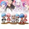 Re Life 6pcs In A Different World From Zero Character Pvc Toy Model Gift Xmas