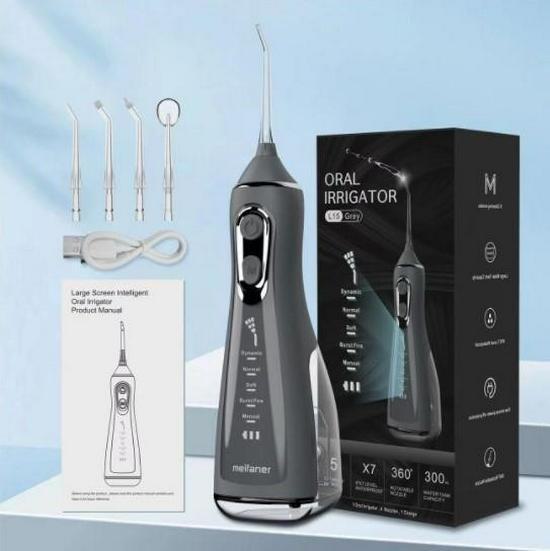 Elektrický vodní flosser CrossBorder L15 pro bělení zubů a odstraňování zubního kamene