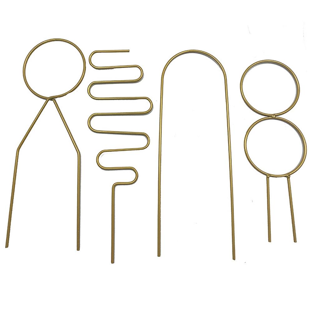 Metal Trellis for Climbing Plants Indoor In the Garden, Plant Climbing Rack Potted Plants Gold Trellis Support Garden Supplies