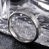 4-8mm Dull Polish Silver Color Titanium Ring For Men and Women Personalized Ring Customize Engraved