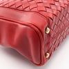 Used BOTTEGA VENETA Intrecciato Shoulder Bag leather Red Used Women