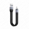 4.0 C Male To 90° Angle C Male Data Short Cable 240W USB Type C 4.0 PD Fast Charging Flat Flex Cable for  Smartphone Power Bank