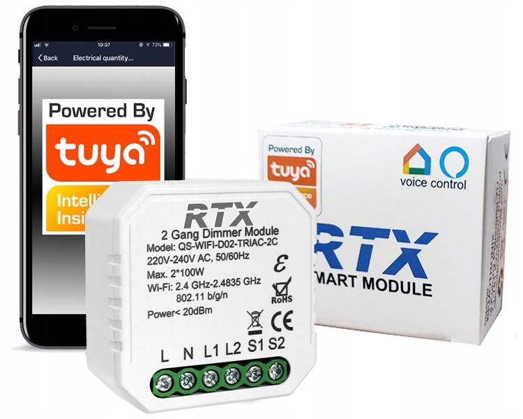 TUYA 2-Circuit WiFi In-Box Light Dimmer