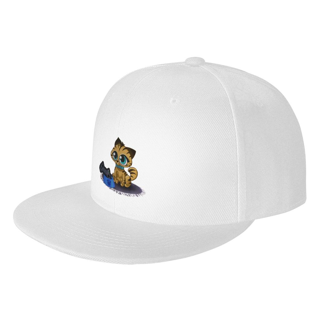 Fashion Cat Controller Flat Brim Sun Hat Suitable For Oval Faces Caps For Women