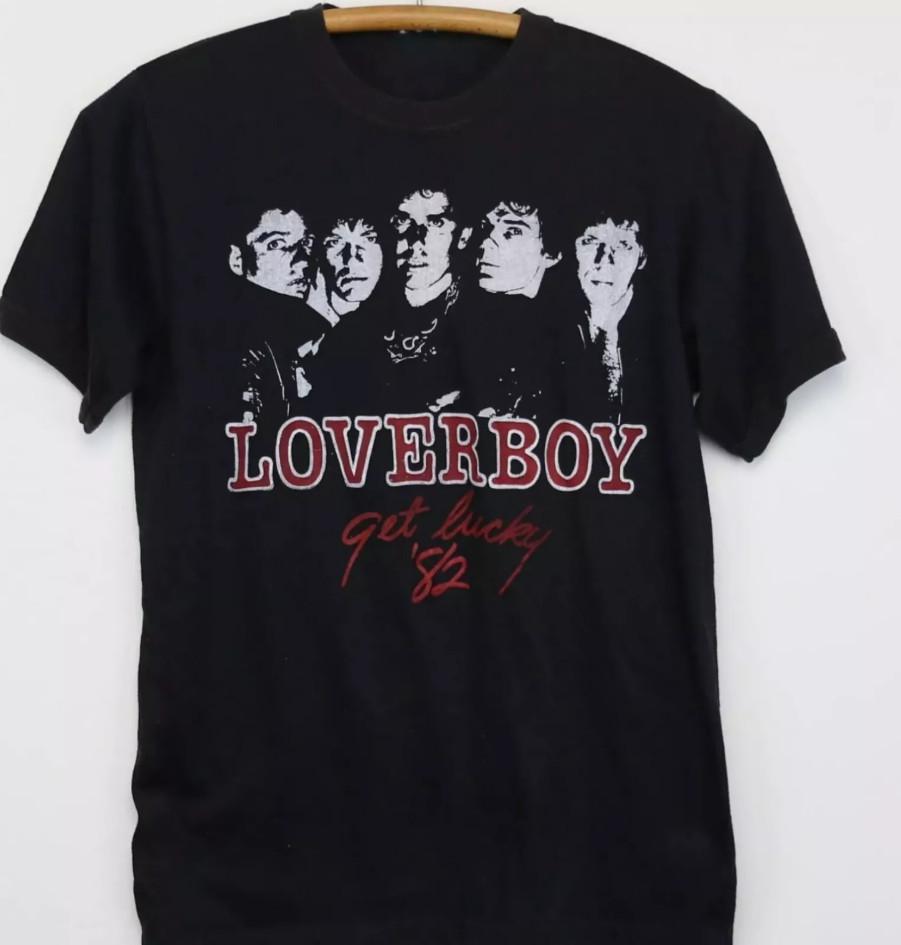 Vintage 1982 Loverboy Get Lucky Tour T-shirt size S-5XL XL