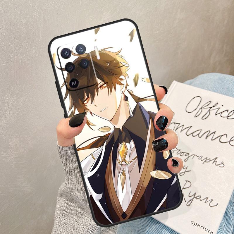 Zhongli Genshin Impact Case For Oppo A57 A17 A77 A18 A38 A58 A78 A98 A74 A54 A94 A80 A60 A40 A96 A76 A16 A15 A5 Pro