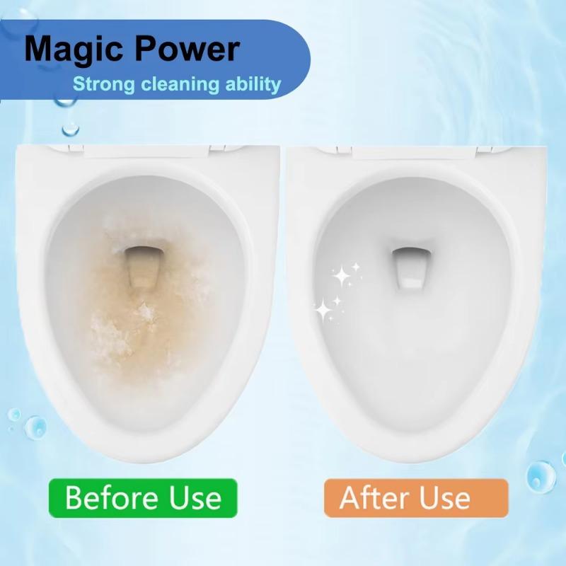 Pumice Stone Cleaning Stick Set - Stain & Rust Remover for Toilet, Kitchen, Bathroom Tiles, and Sinks - Includes Handle Brush