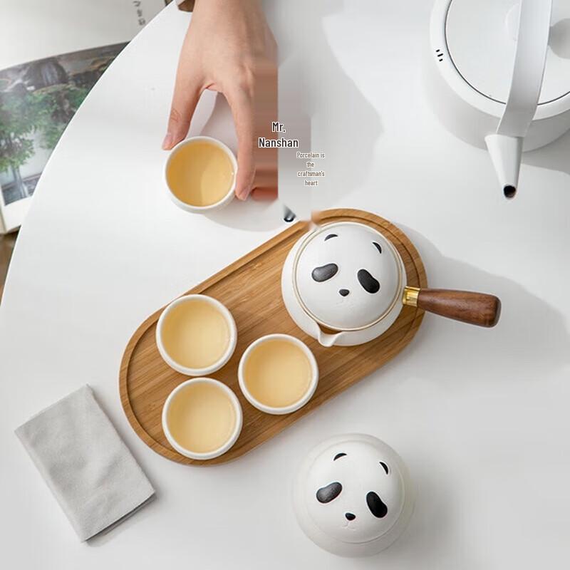 Panda Ceramic Kung Fu Tea Set Gift Box