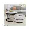 Nesting Coffee Table Set - MUVOE - Polished Marble - 2 Drawers - White - 60x60cm and 50x50cm