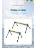 Portable Folding Dual-Use Fishing Rod Holder: Multi-Hole Retractable Stake for Sea and Hand Rods