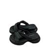 Thick-soled cool slippers women's summer outer wear fashion 2025 new high-end niche beach sandals casual one-word slippers