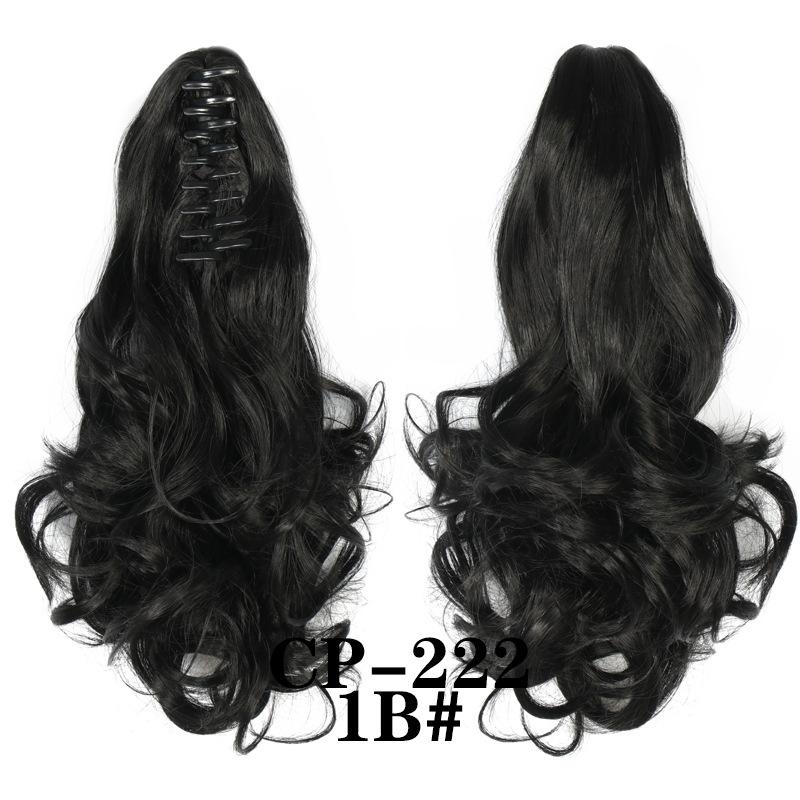 Claw Clip In Ponytail Extension Synthetic Hairpiece Curly Wavy Hair Extension 15 Inch Long Ponytail Hairpieces For Women Girl