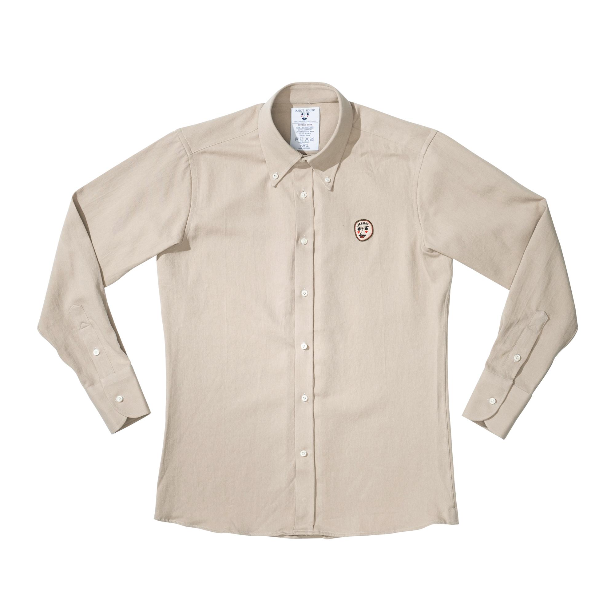 Marje House Mh/12 Cotton Y-Shirts Beige L