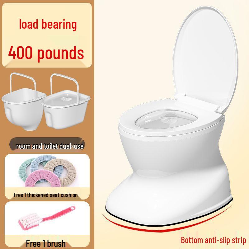 Portable Anti-Odor Toilet Seat for Elderly and Adults
