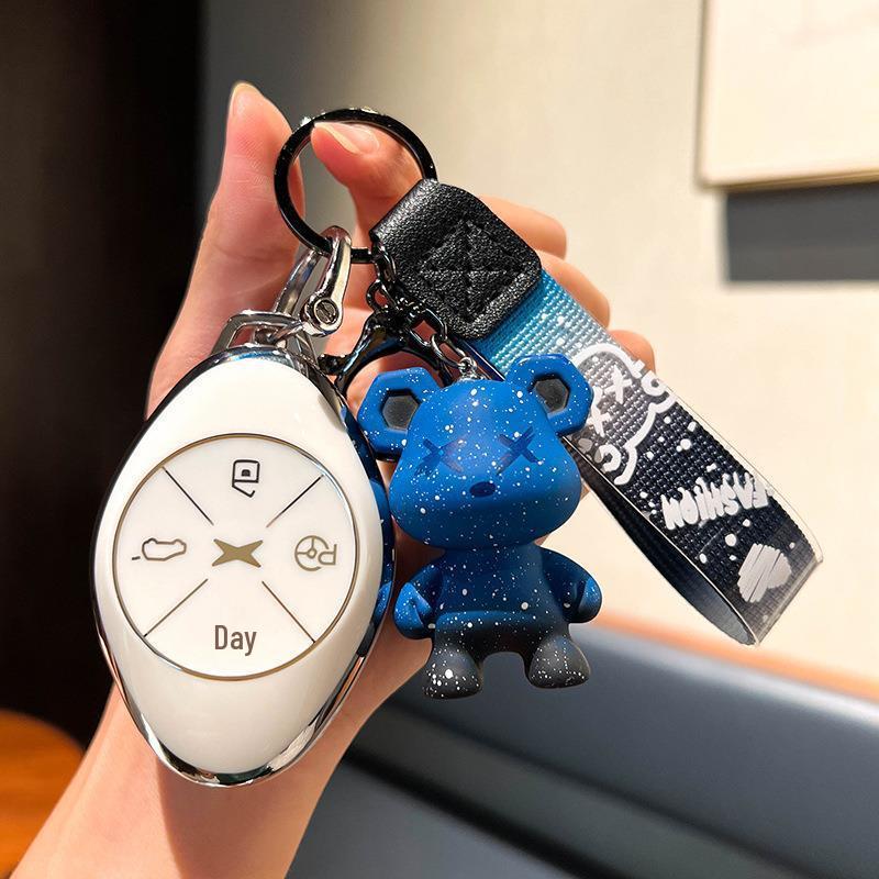 XPeng New P7 G3 Car Key Fob Cover for 20/21/22 Models - Unisex Remote Control Protector