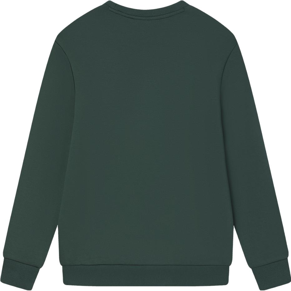 Fila X The Met 2023 Winter New Knit Pullover Casual Basic Crewneck Sweatshirt Men Sweatshirt Deep-Bamboo-Green F11M348217F-DG
