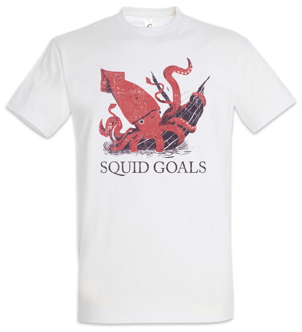 Футболка Squid Goals Squad Goals Хипстер Инди Альтернатива Моряк Капитан Лодка 2XL