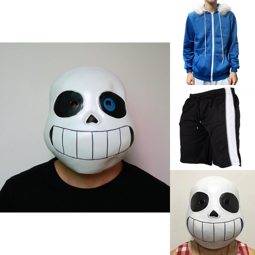 Klassisches Spiel Undertale Sans Cosplay Kostüm Hoodie Mit Bequemer Shorts Und Handschuhen