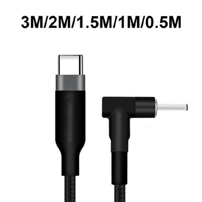 Laptop-Ladekabel USB C auf DC3.0x1.1mm Anschluss Verlängerungskabel Erhöht die Ladegeschwindigkeit Geflochtene Leitung