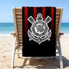 Sport Club Football Crest Printed Beach Towel, Super Soft Microfiber, Perfect Gift Birthday, for Pool, Beach, Travel, for family and friends