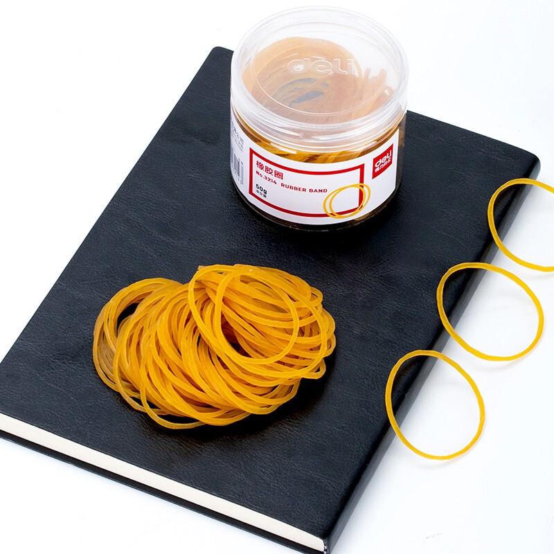 Deli 50g Rubber Bands, 5-Tube Pack